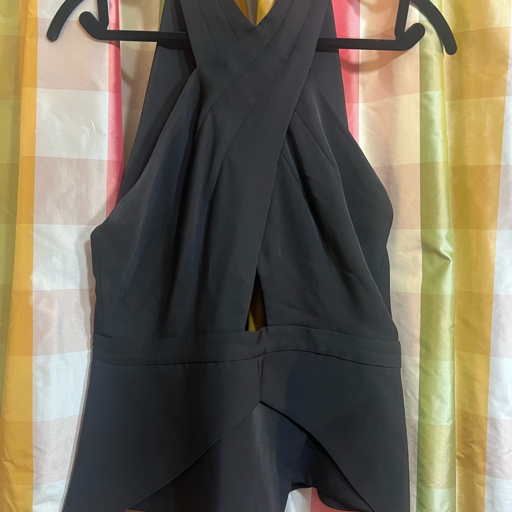 BCBGMaxAzria Black Backless Dress